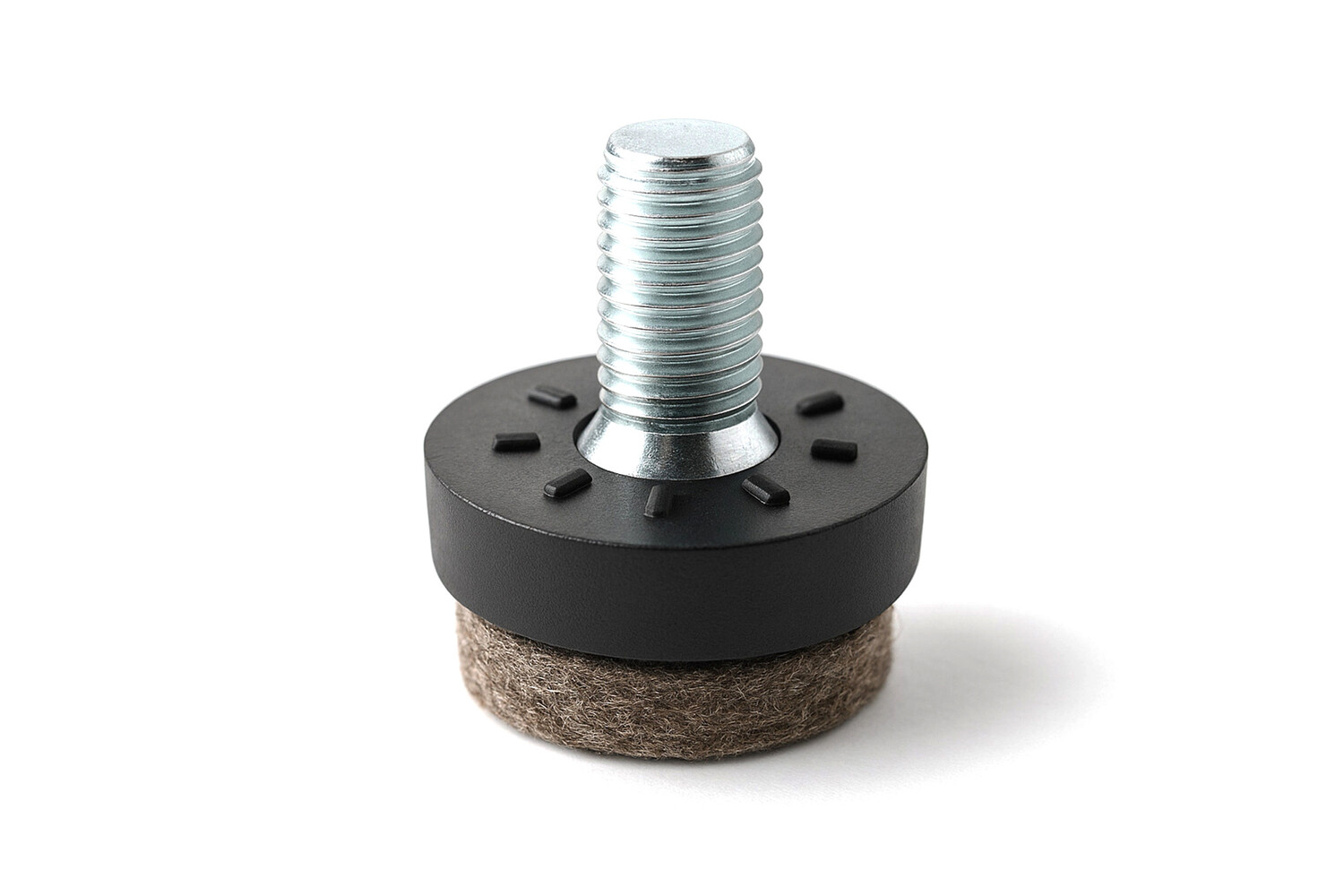 Viltdop met schroefdraad M8