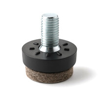 Viltdop met schroefdraad M8