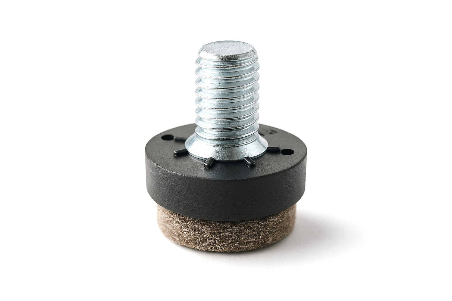 Viltdop met schroefdraad M10