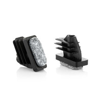 Stoelpootdoppen - inbuis - naaldvilt - rechthoekig - schuin