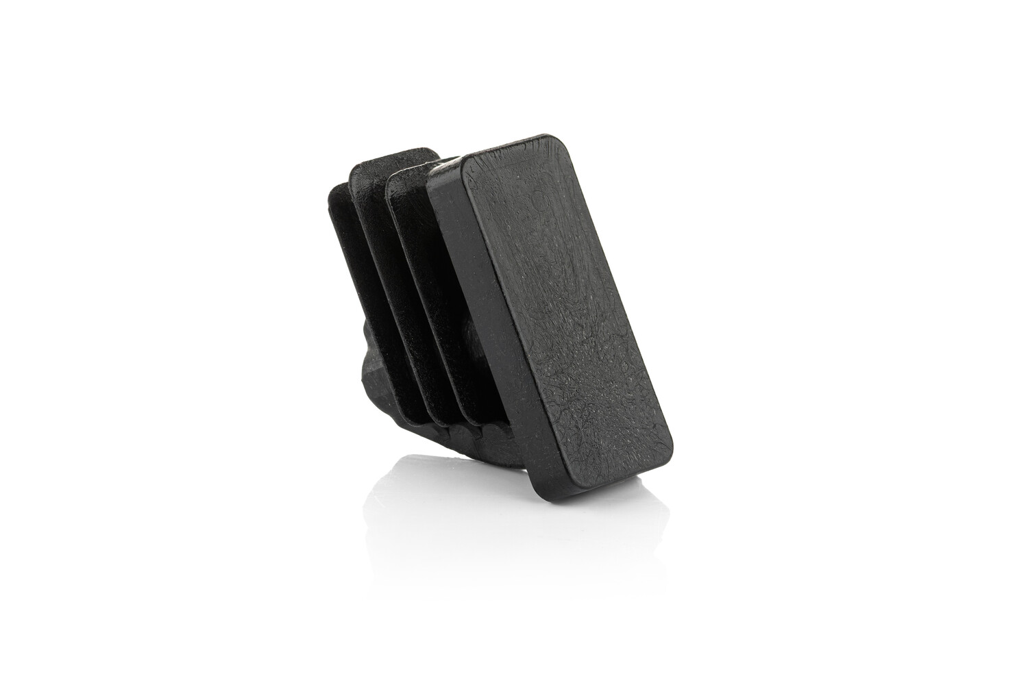 Stoelpootdoppen - inbuis - kunststof - rechthoekig - schuin