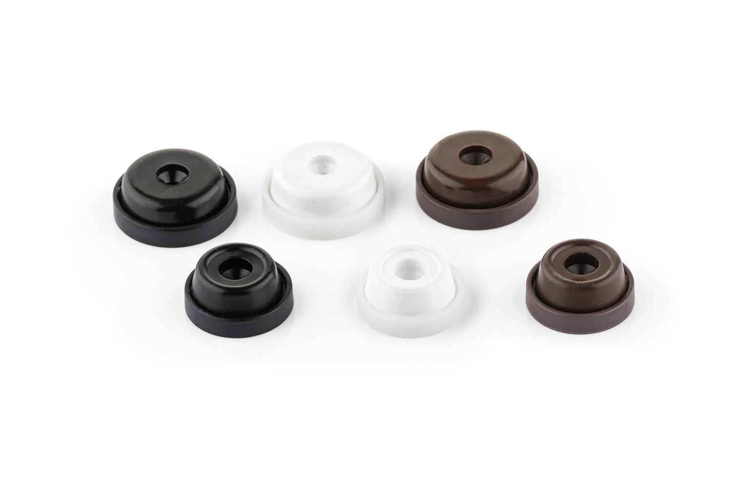 Meubelglijders anti-slip met schroefbevestiging (Wit)