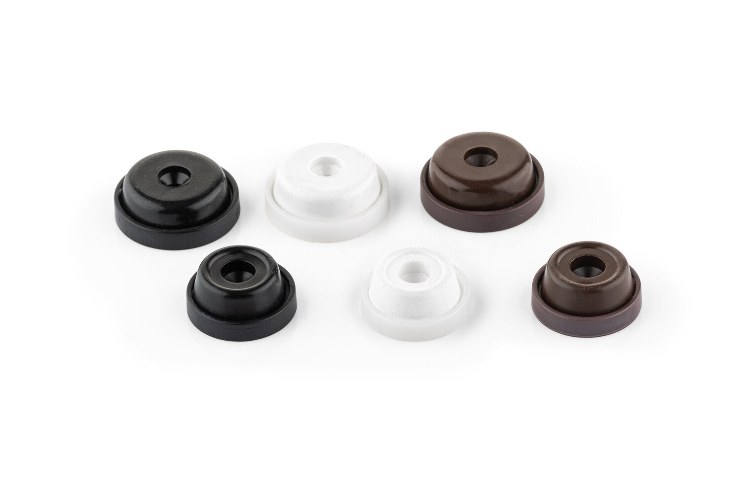 Meubelglijders anti-slip met schroefbevestiging (Zwart)