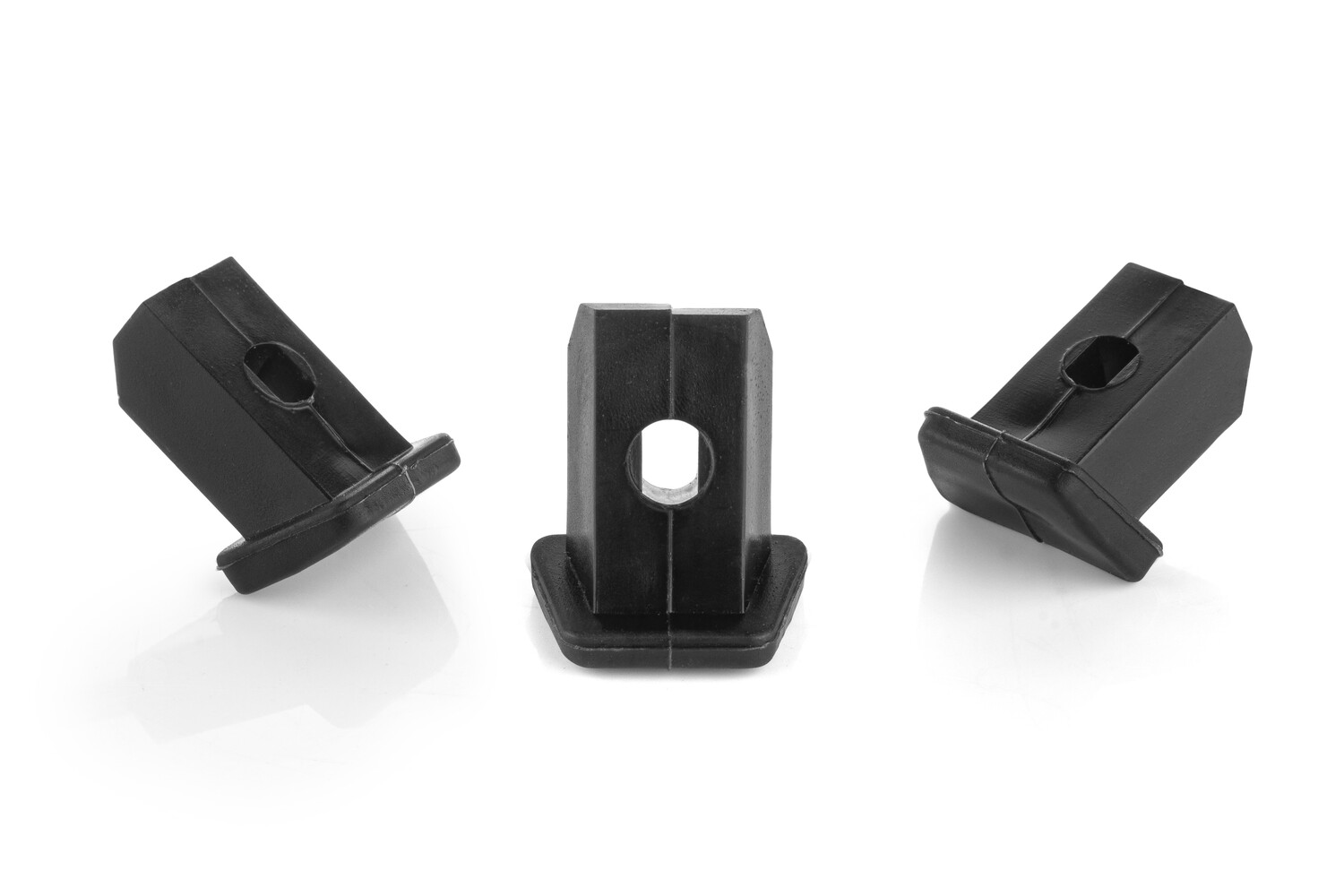 Stoelpootdoppen inbuis rechthoekig schuin voor Galvanitas S16