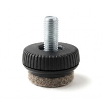 Viltdop met schroefdraad M6 - vervangbaar vilt (ultrasoft) Viltdop met schroefdraad M6 - vervangbaar vilt (ultrasoft)