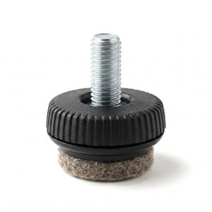 Viltdop met schroefdraad M6 - vervangbaar vilt (ultrasoft) Viltdop met schroefdraad M6 - vervangbaar vilt (ultrasoft)