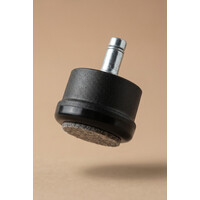 Meubelpootje 38 mm rond vilt met stift (breed) - bureaustoel glijders / pootjes