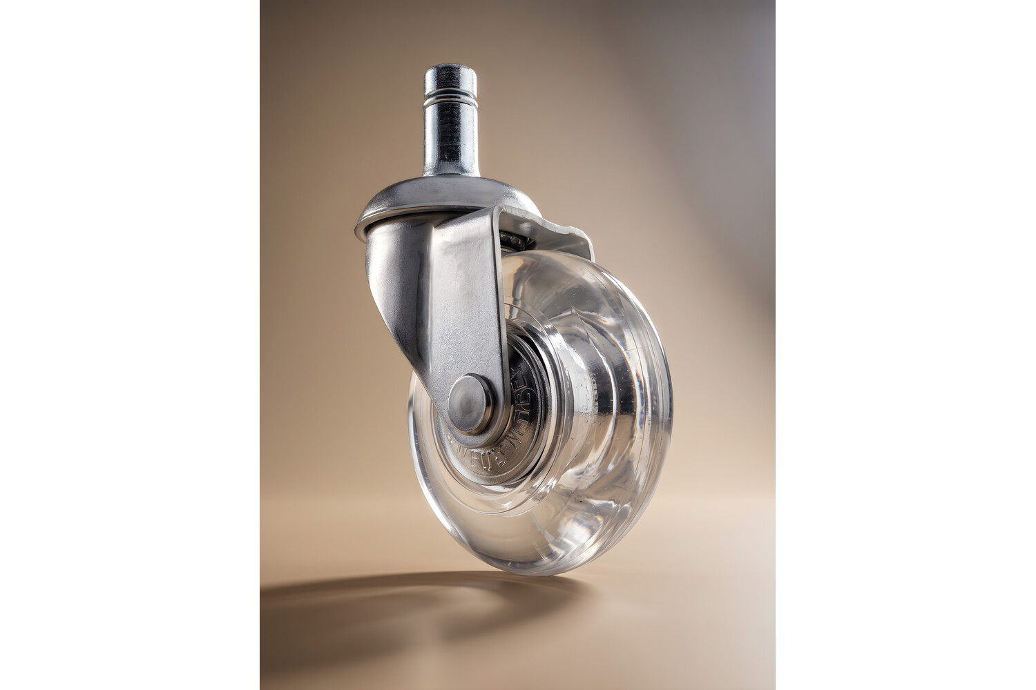 Meubelwiel inline - 50 mm - zacht - stift - verzinkt Meubelwiel inline - 50 mm - zacht - stift - verzinkt