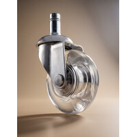 Meubelwiel inline - 50 mm - zacht - stift - verzinkt Meubelwiel inline - 50 mm - zacht - stift - verzinkt
