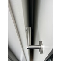 Deurstopper voor muurbevestiging (transparant/wit) Deurstopper voor muurbevestiging (transparant/wit)
