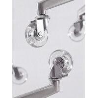 Meubelwiel inline - 50 mm - zacht - stift - verzinkt Meubelwiel inline - 50 mm - zacht - stift - verzinkt