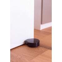 Ronde deurstopper met zijbuffer (zwart) Ronde deurstopper met zijbuffer (zwart)