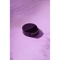 Ronde deurstopper met zijbuffer (zwart) Ronde deurstopper met zijbuffer (zwart)