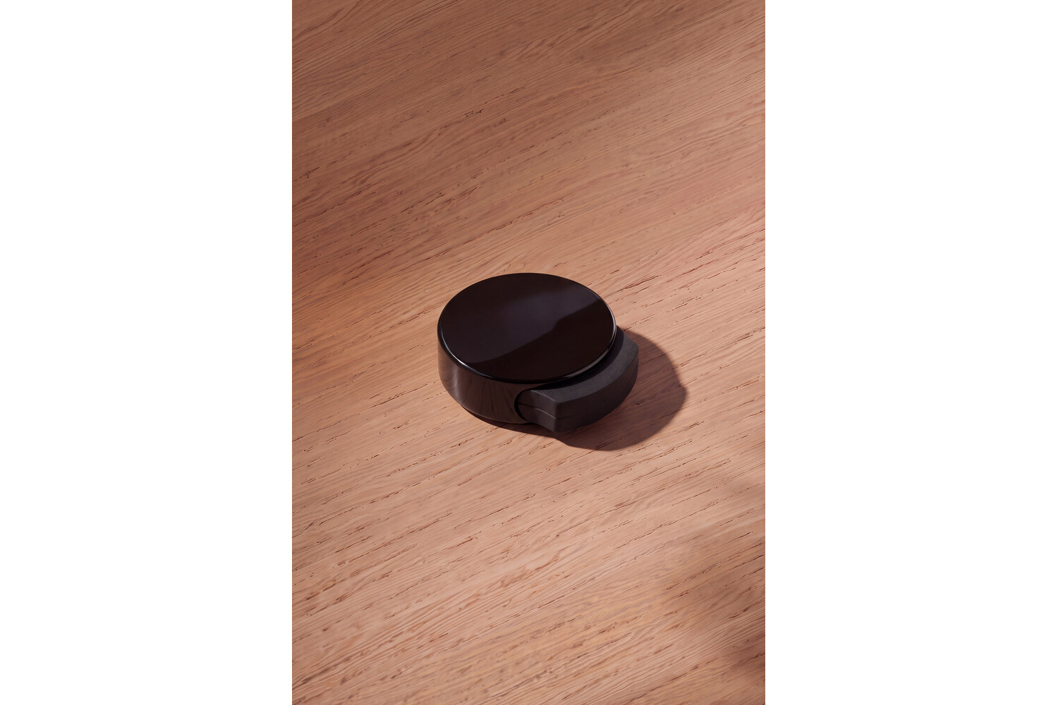Ronde deurstopper met zijbuffer (zwart) Ronde deurstopper met zijbuffer (zwart)