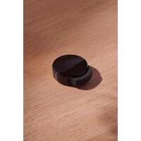 Ronde deurstopper met zijbuffer (zwart) Ronde deurstopper met zijbuffer (zwart)