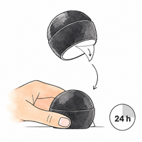 Bolle deurstopper (zwart) Bolle deurstopper (zwart)