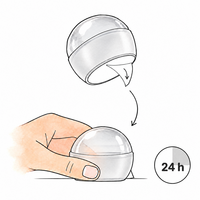 Bolle deurstopper (transparant)