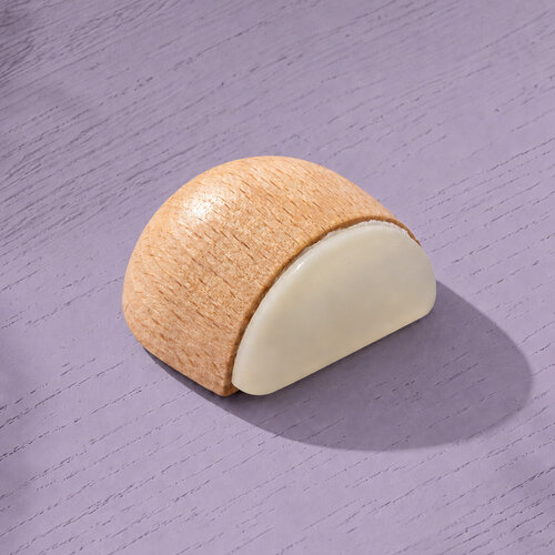 Halfronde / bolle deurstopper (hout)