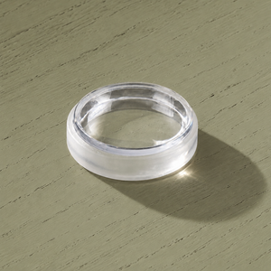 Ronde deurstopper 16 mm hoog (transparant) Ronde deurstopper 16 mm hoog (transparant)