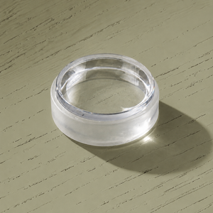 Ronde vlakke deurstopper (transparant)