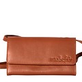 Lily Leather Clutch Cognac