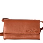 CLUTCH LILY leather cognac