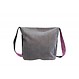 Happy – Grey Tweed Messenger Shoulder Bag