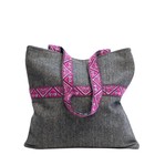 TWEED TOTE BAG CELINE grey