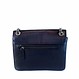 Clutch Janice aus pflanzlich gegerbtem Leder – Vintage-Blau