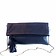 Ally Blue Leather Fold-Over Clutch