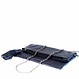 Falt-Clutch Ally aus pflanzlich gegerbtem Leder – Blau