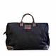 Reisetasche Catania aus gewachstem Canvas & Leder – Schwarz