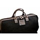 Reisetasche Catania aus gewachstem Canvas & Leder – Schwarz