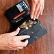Joni Women's Wallet in Vegetable-Tanned Leather – Black