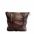 Göteborg Chocolate Brown Leather Shopper