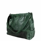 SHOPPER FIRENZE leather green