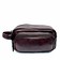 Toronto Chocolate Brown Leather Wash Bag