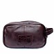 Toronto Wash Bag in Cow Leather – Chocolate Brown