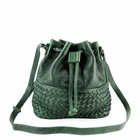 SMALL SHOULDER BAG SYDNEY leather green