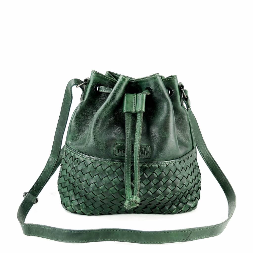 small green handbag