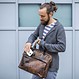 Sam Laptop & Messenger Bag in Cow Leather – Smokey Brown