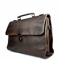 Odin Chocolate Brown Leather Business Bag