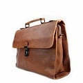 BUSINESS BAG ODIN leather reddish brown