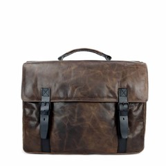Aktentasche Laptoptasche Ruben Leder smokey braun