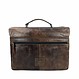 Ruben Briefcase & Laptop Bag in Cow Leather – Smokey Brown