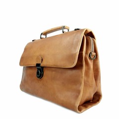 Odin Cognac Leather Business Bag