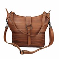 Shopper Berlin Leder rot-braun