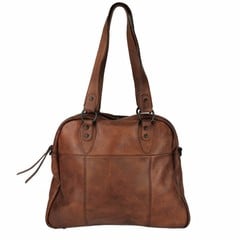 Shopper Harriet Leder rot-braun