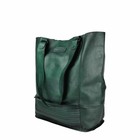 Lorena Green Leather XL Shopper