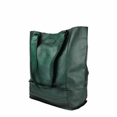 Lorena Green Leather XL Shopper